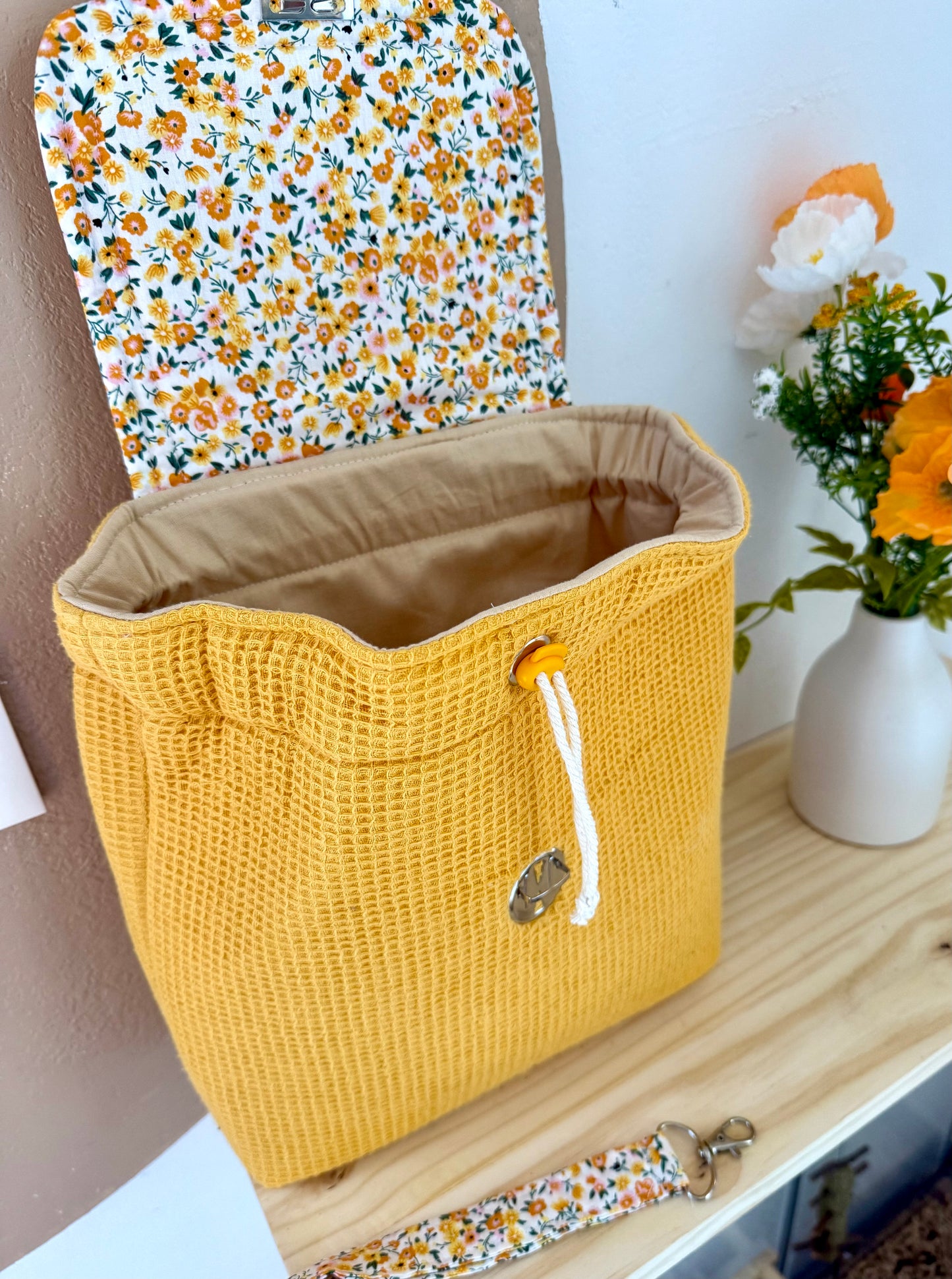 Sac à Dos Fleur Jaune 🌼