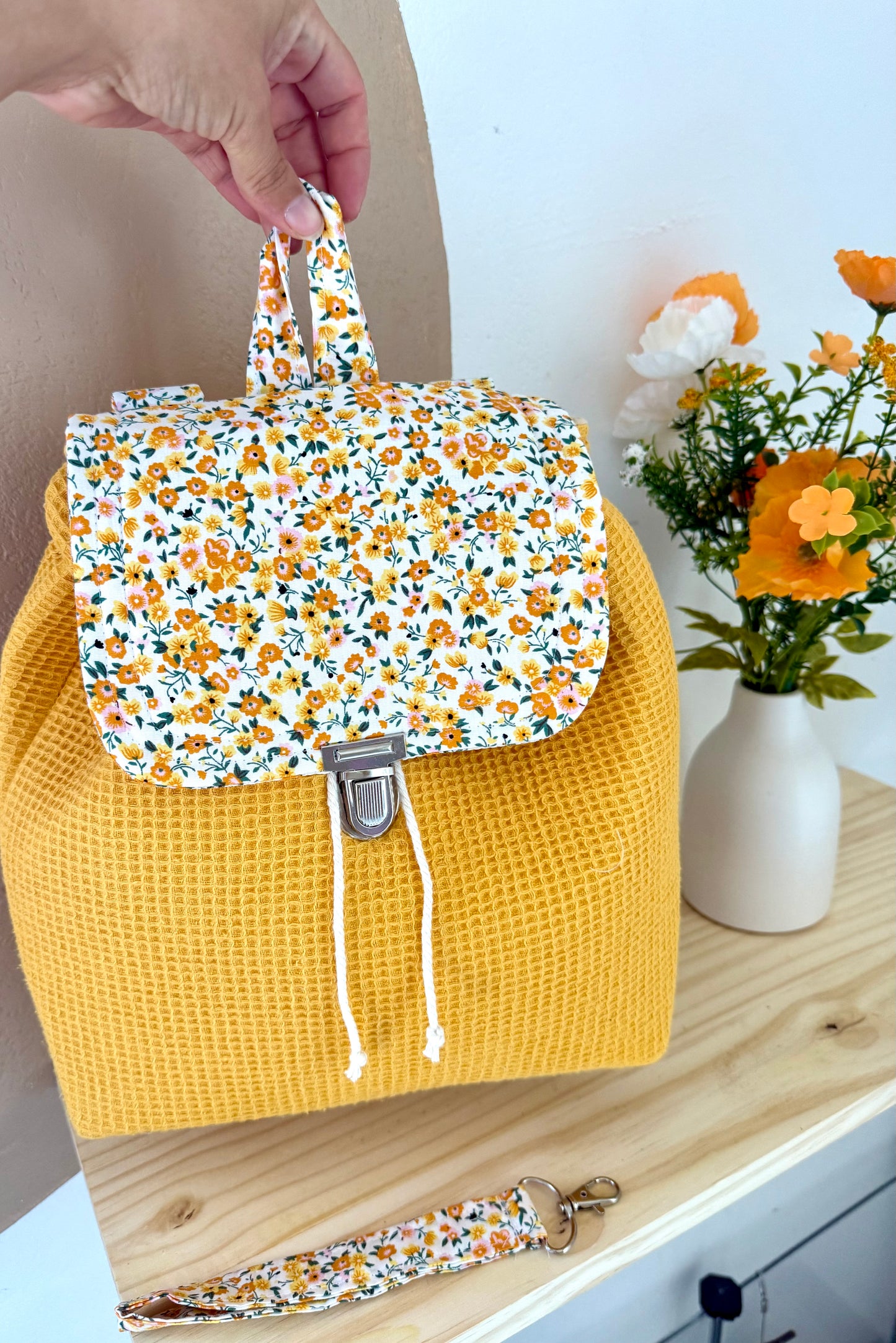 Sac à Dos Fleur Jaune 🌼