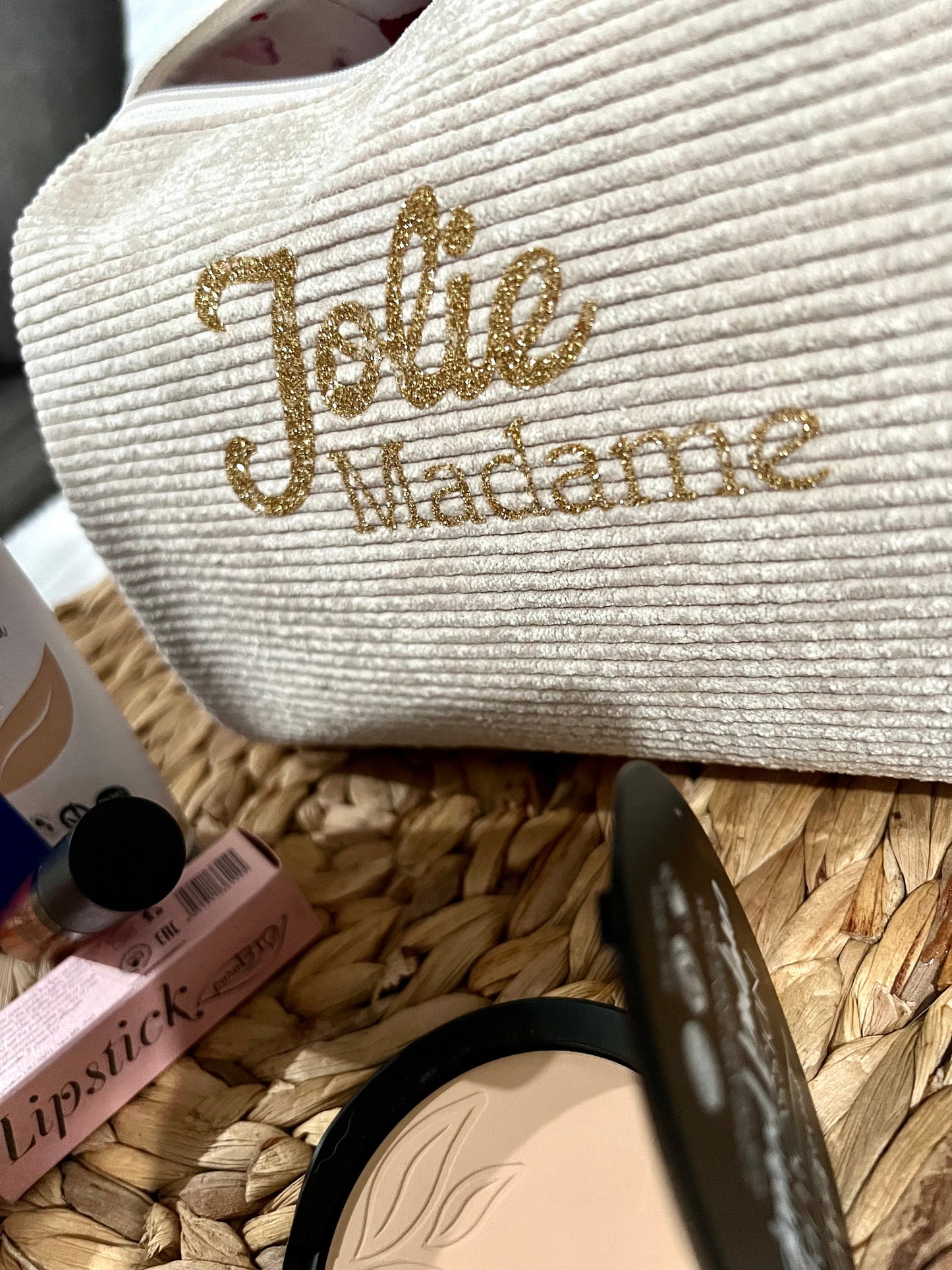 Vanity / Grande trousse de toilette / coffret femme / Personnalisé / Jolie / cadeau / Anniversaire / Copine / Maman / Mamie /